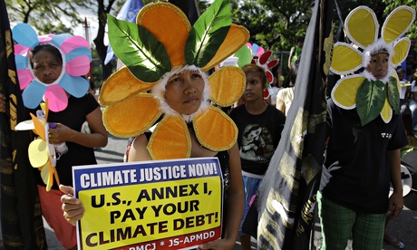 Climate change protesters in the Philippines