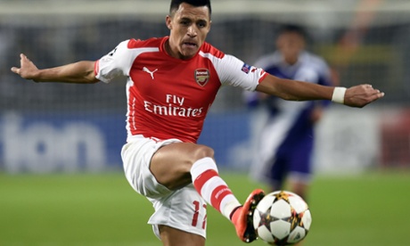 Alexis Sanchez, providing the inspiration for Arsenal