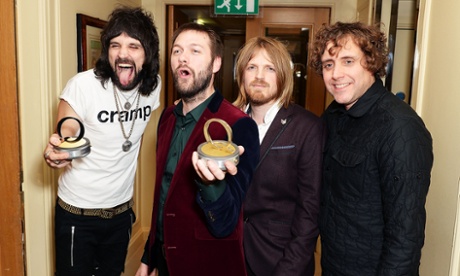 Kasabian, winners of the best act award at the Q Awards.