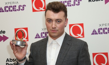 Sam Smith, winner of the best new act at the Q Awards.