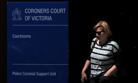 Rosie Batty leaves the Coroners Court of Victoria in Melbourne.