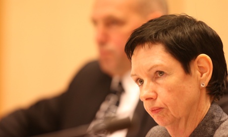 Carol Mills at senate estimates in Parliament House, Monday 20th October 2014