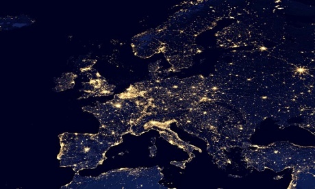 Satellite view of Europe at night : EU energy policy