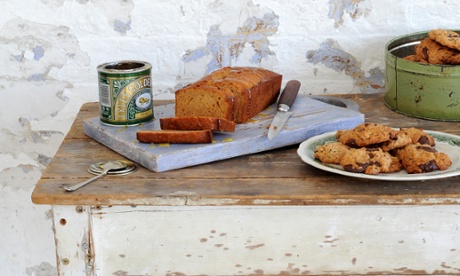 Ruby's nostalgic golden syrup loaf cake and cookies, which let me tell you, didn't make it into the office to be shared...