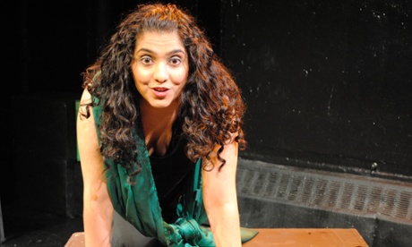 Actress Aizzah Fatima in her one-woman show, Dirty Paki Lingerie