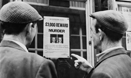 A wanted poster of police murderer Harry Roberts