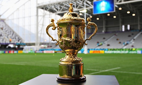 The Rugby World Cup trophy, the Webb Ellis Cup