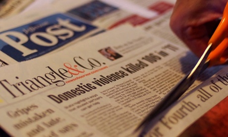 US Money private violence Kit cut newspapers