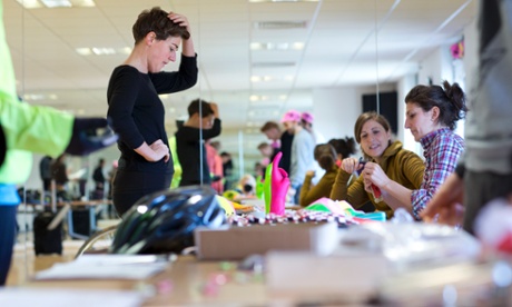 Nell registers at Redbridge cycling centre.