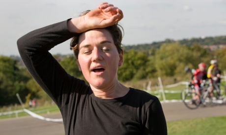 Nell is elated and exhausted after her first cyclocross race.