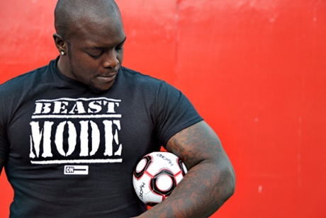 Adebayo Akinfenwa in 2013.