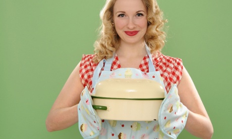 Woman with casserole
