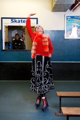 Sophie prepares for her lesson.