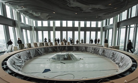 The council meeting room in the new ECB headquarters, due to be occupied by the end of the year. Photo: AP/Jens Meyer