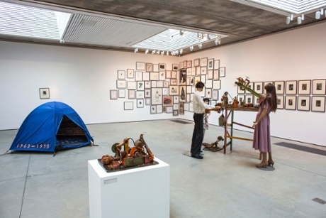 A wide shot of the exhibition.