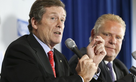 John Tory and Doug Ford