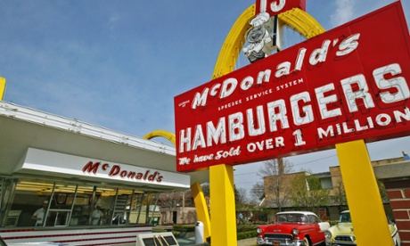 The first McDonald's franchise, which opened on April 15, 1955, and is now a museum in Des Plaines, Illinois.