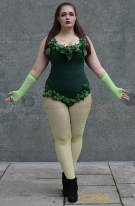 Emily Birch as Poison Ivy at Comic-Con in London.