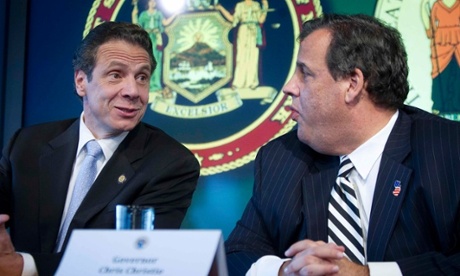 Andrew Cuomo and Chris Christie speak about the latest Ebola measures on Friday.