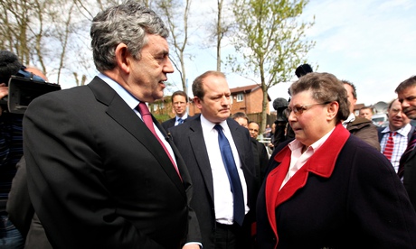 Gordon Brown Takes The Labour Campaign To Oldham