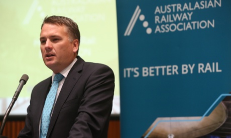 The assistant infrastructure minister Jamie Briggs addressed the Australasian Railway Association for Truss.