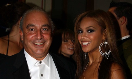 Beyonce with Topshop CEO Philip Green in 2005