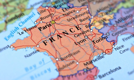 map of France