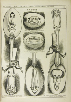 Drawings by Marie Duval in the London-based satire magazine Judy.