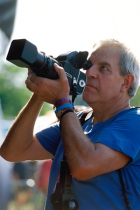 David Redfern at the New Orleans jazz festival.