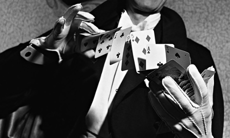 A Magician Performs a Card Trick