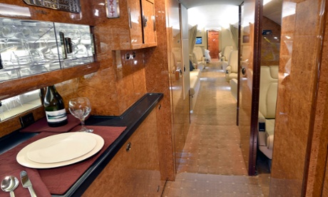 The Gulfstream jet's galley.