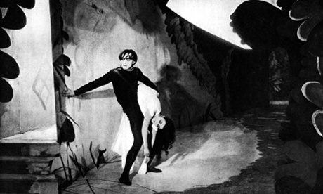 Lil Dagover and Conrad Veidt in German horror The Cabinet of Dr Caligari (1920)