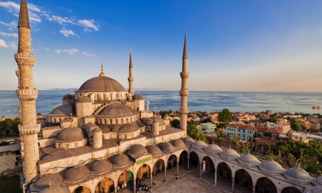 The Blue Mosque in Istanbul.