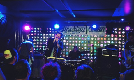 Beach Slang at CMJ: thanked their beer for 'vibes'.