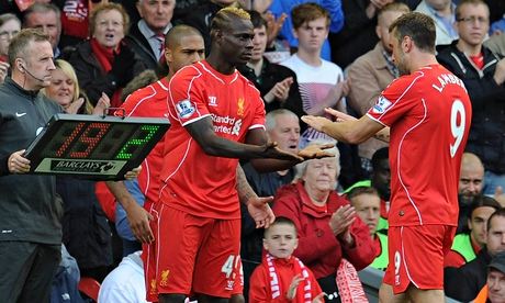 Mario Balotelli and Rickie Lambert
