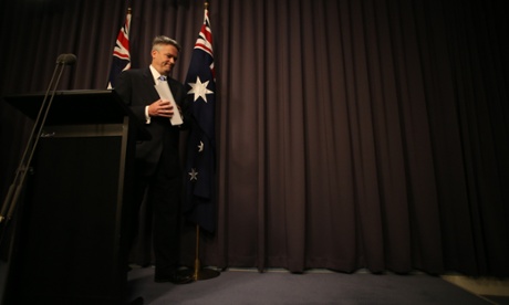 Finance minister Mathias Cormann announces his petrol tax plan.