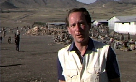 Michael Buerk reporting from Ethiopia in 1984