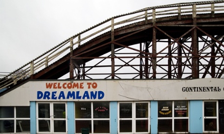 The Scenic Railway Roller Coaster in Dreamland, Margate, Kent