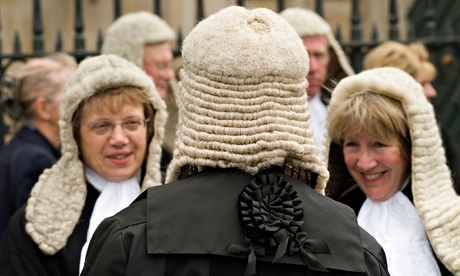 Women judges on their way to the lord chancellor's breakfast, 2006