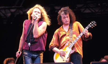 Robert Plant and Jimmy Page of Led Zeppelin.