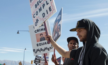 Darrien Hunt protest