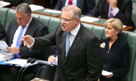 Immigration minister Scott Morrison in question time.