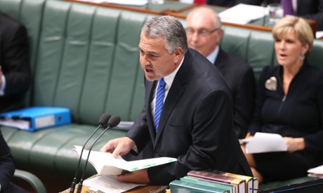 The treasurer Joe Hockey.