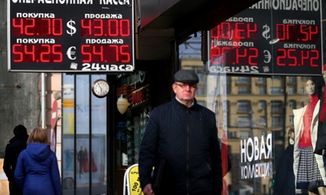 The Russian rouble hits a new all-time low against the dollar.