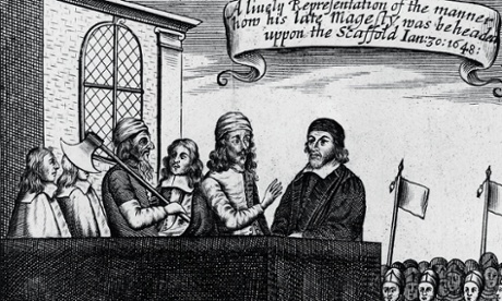 Execution of King Charles I at Whitehall on January 30, 1649, from contemporary broadsheet