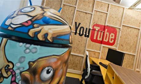 YouTube logo at Google HQ in London