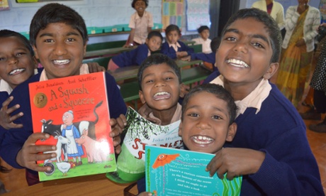 Pupils at Burnside Primary School, Southern India.