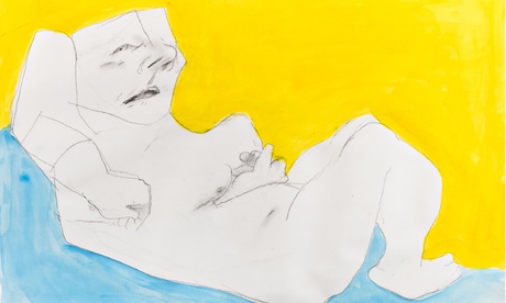 Maria Lassnig Woman in the Bed