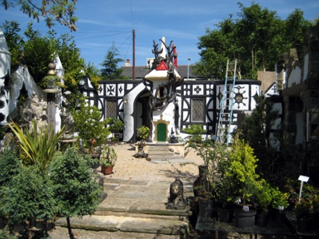 Tudor Village created by Kevin Duffy at his Rectory Garden Centre in Wigan