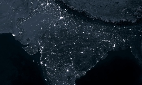 satellite image of india